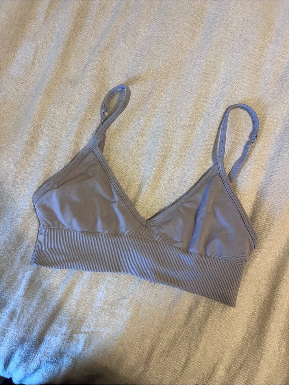 lululemon athletica V-Neck Bralette in Lavender Gray